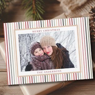 Modern Photo Christmas  Holiday Card