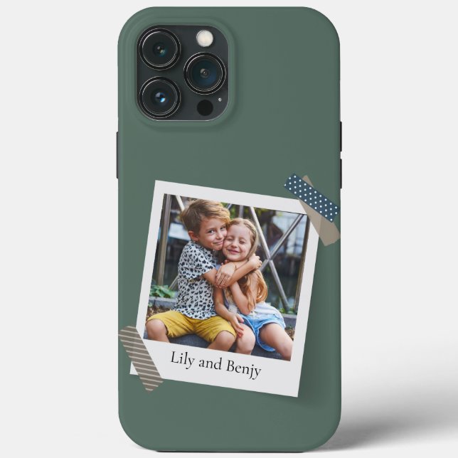 Modern Photo Christmas Holiday Case-Mate iPhone Case (Back)