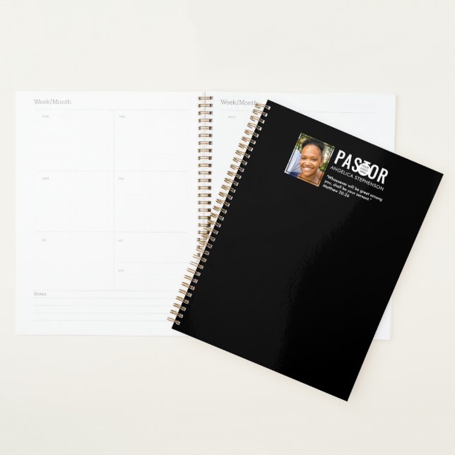 Modern Photo Church Pastor  Planner (Display)