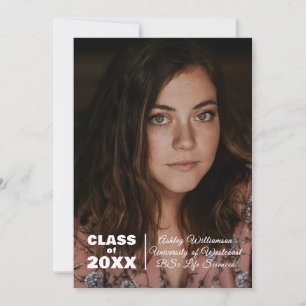 Modern Photo Class 20XX Graduation Announcement
