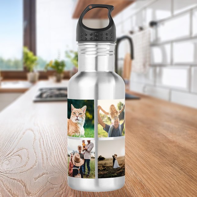 Modern Photo Collage 532 Ml Water Bottle (Creator Uploaded)