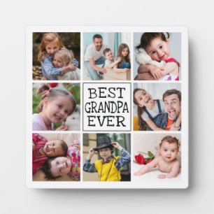 Modern Photo Collage     Best Grandpa Ever Plaque