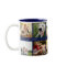 Modern Photo Collage Dog Navy Blue