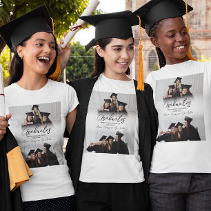 Modern Photo Collage Friends Graduation T-Shirt