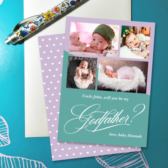 Modern Photo Collage Godfather Proposal (Creator Uploaded)