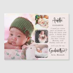 Modern Photo Collage Godmother Proposal
