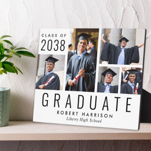 Modern Photo Collage Graduation Plaque