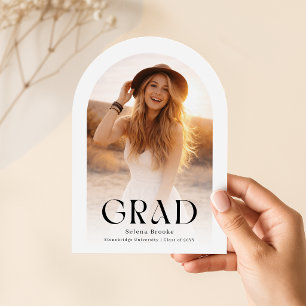 Modern Photo Collage Graduation Thank You Invitation