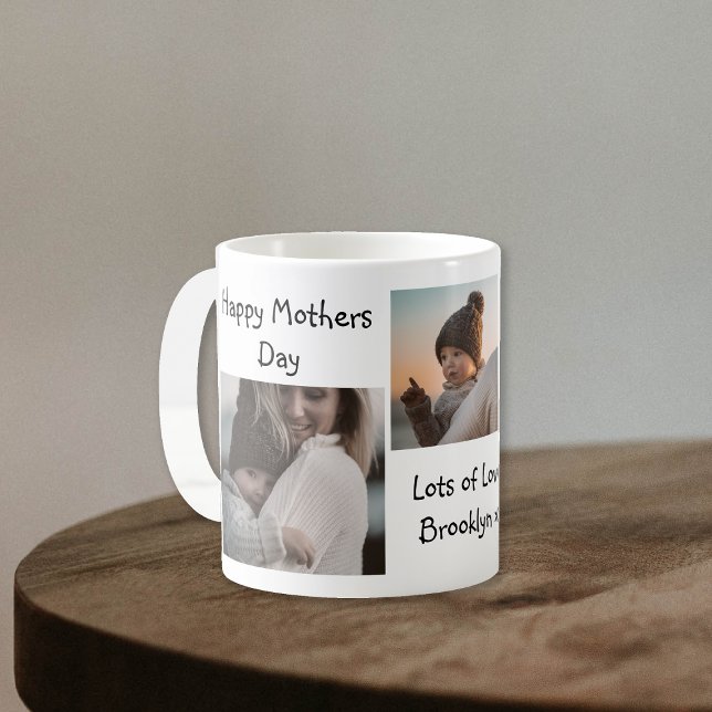 Modern Photo collage | Happy Mothers Day Coffee Mug (Creator Uploaded)