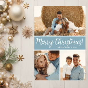 Modern Photo Collage Holiday Card