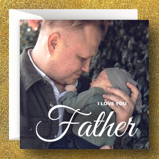 Modern Photo Collage I Love You Fathers Day Card (Creator Uploaded)