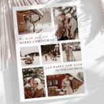 Modern Photo collage Merry Christmas   Holiday Card<br><div class="desc">Celebrate the season in style with our Modern Festive Seven Photo Collage Christmas Holiday Card. This beautifully designed card features seven of your favourite photos, arranged in a clean and contemporary layout. Paired with elegant script, it brings a touch of sophistication to your holiday greetings. Perfect for sharing memorable moments...</div>