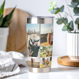 Modern Photo Collage Personalised Insulated Tumbler