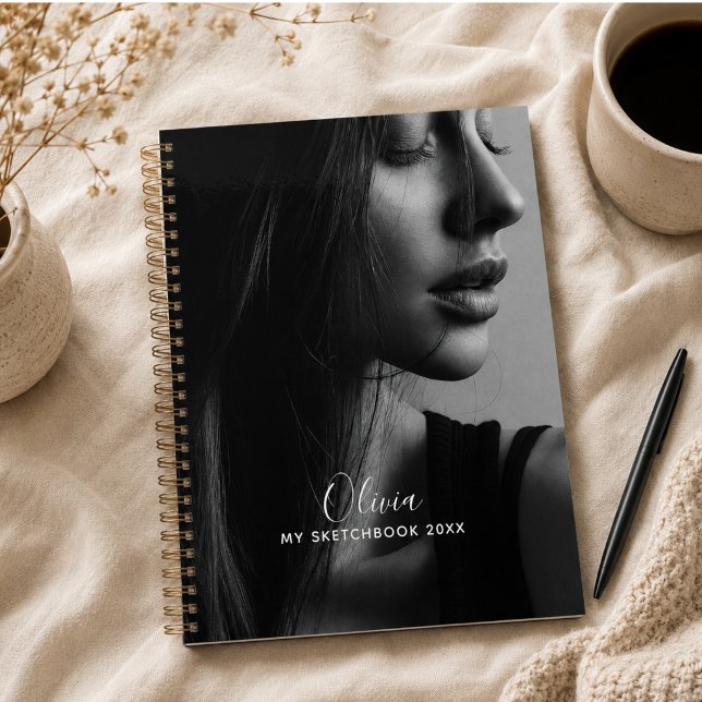 Modern Photo Collage Personalised Sketchbook  Planner (Modern Photo Collage Personalized Sketchbook Planner)