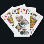Modern Photo Collage Playing Cards<br><div class="desc">Looking for a gift for a friend or family member then these gorgeous modern playing cards personalised with photos in the shape of a heart, a club, a spade and a diamond are perfect. Great as a gift for christmas, birthdays, and any other special occassion. Background colour can be changed...</div>