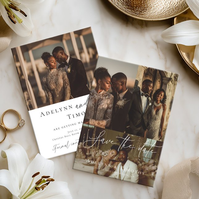 Modern photo collage save the date (Creator Uploaded)