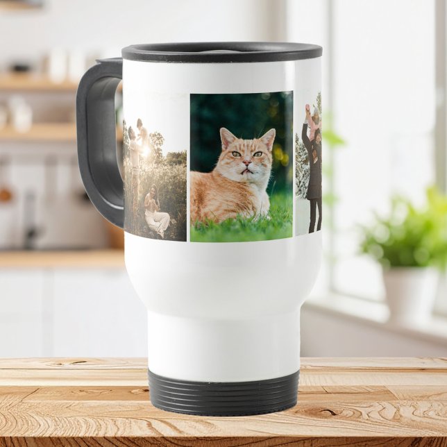 Modern Photo Collage Travel Mug (Creator Uploaded)