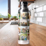 Modern Photo Collage Water Bottle<br><div class="desc">Create Your Own Personalised Photo Collage Water Bottle</div>