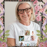 Modern Photo Collage We Love You Grandma Womens T-Shirt<br><div class="desc">Modern simple cute photo collage with artistic typography with dedication to your beloved grandmother to celebrate Mother's Day or grandma's birthday with this nice keepsake. Personalise it with your best photos and grandchildren's names.</div>