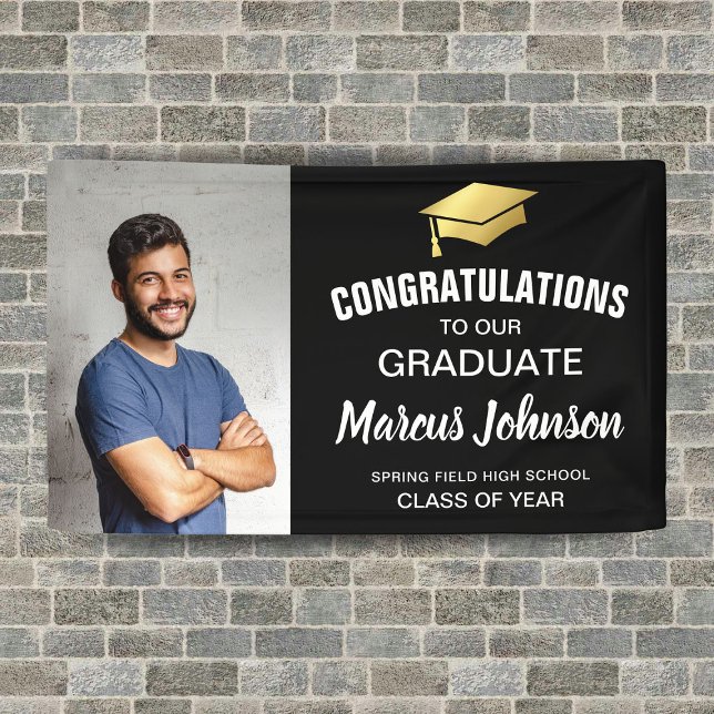 Modern Photo Congratulations Graduation Banner (Creator Uploaded)