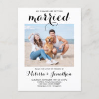 Modern Photo Custom Dog Pet Wedding