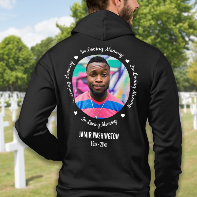 Modern Photo Custom Memorial In Loving Memory  Hoo Hoodie (Creator Uploaded)