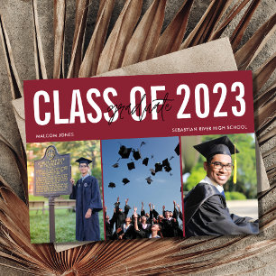 Modern Photo Digital Graduation Announcement