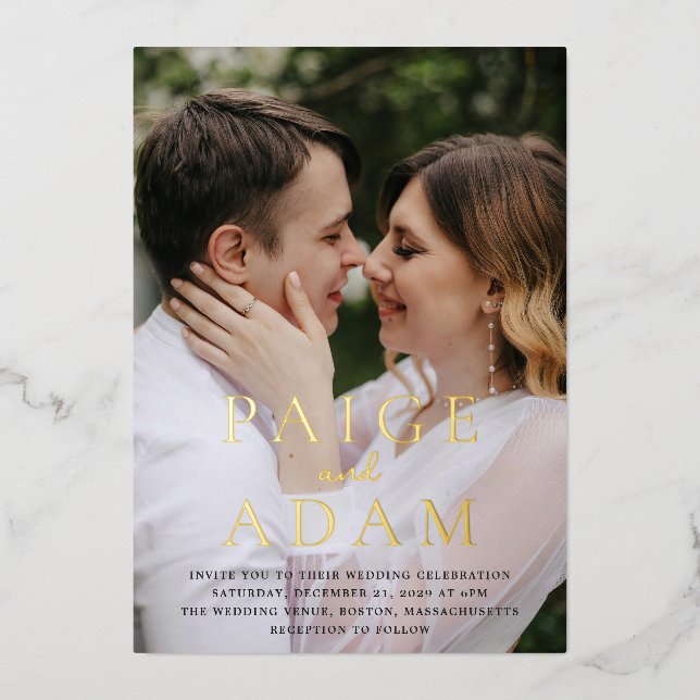 Modern Photo Editorial Wedding (Front)