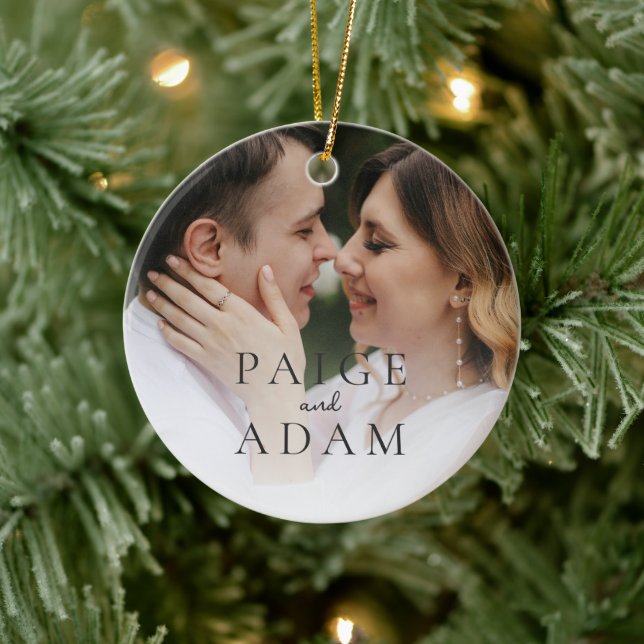 Modern Photo Editorial Wedding Ceramic Tree Decoration (Tree)