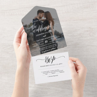 Modern Photo Elegant All In One Invitation
