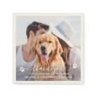 Modern Photo Elegant Thank You Dog Pet Wedding