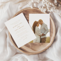 Modern Photo Elegant Typography Christian Wedding