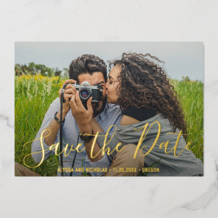 Modern Photo Elegant Wedding Save The Date