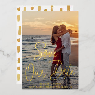 Modern Photo Elegant Wedding Save The Date