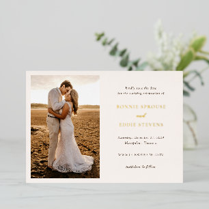 Modern Photo Elegant Wedding Save the Date