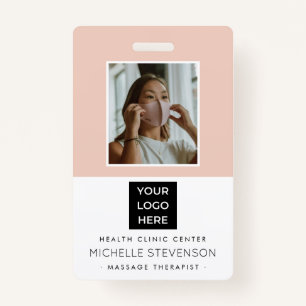 Modern Photo Employee ID Badge