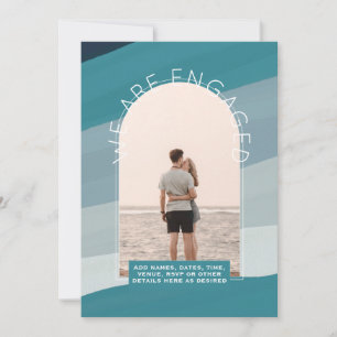 MODERN PHOTO ENGAGEMENT INVITE - Mixed Colours