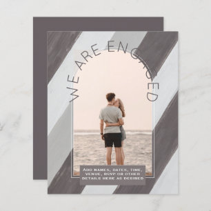 MODERN PHOTO ENGAGEMENT INVITE - Mixed Colours