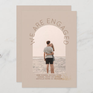 MODERN PHOTO ENGAGEMENT INVITE - Mixed Colours