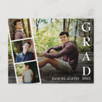 Modern Photo Film Strip Graduation Announcement