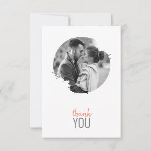 Modern Photo Flat Thank You Card