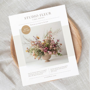 Modern Photo Floral Business Marketing Flyer
