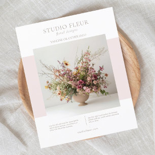 Modern Photo Floral Small Business Marketing  Flyer