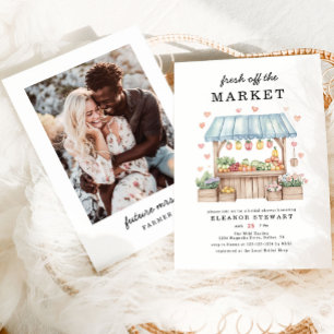Modern Photo Fresh Off The Market Bridal Shower Invitation