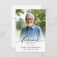 Modern Photo Funeral Memorial Sympathy