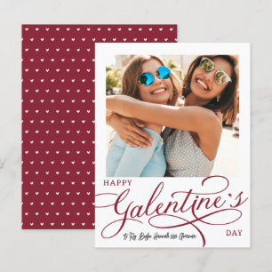 Modern Photo Galentine's Day Postcard