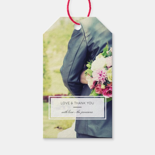Modern Photo Gift Tags (Front)