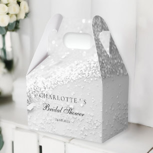 Modern, Photo, Glitter Bridal Shower  Favour Box