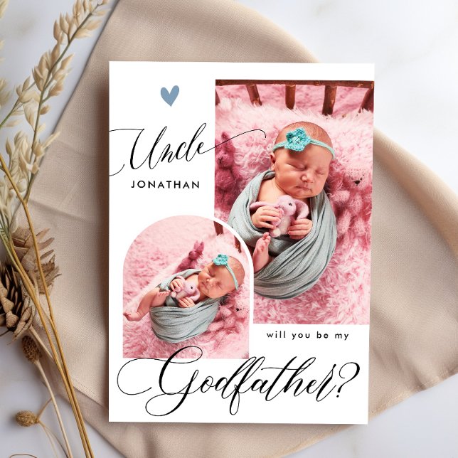 Modern Photo Godfather Proposal   Invitation (Creator Uploaded)