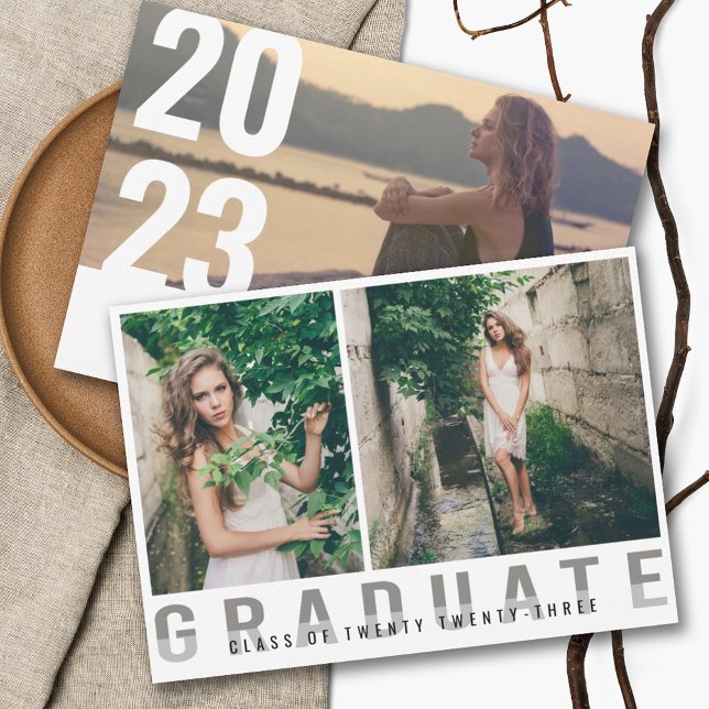Modern Photo Graduation Announcement (Creator Uploaded)